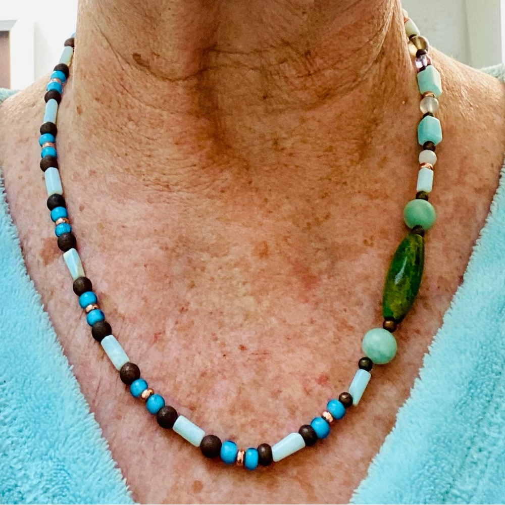 Beaded Gemstone Necklace